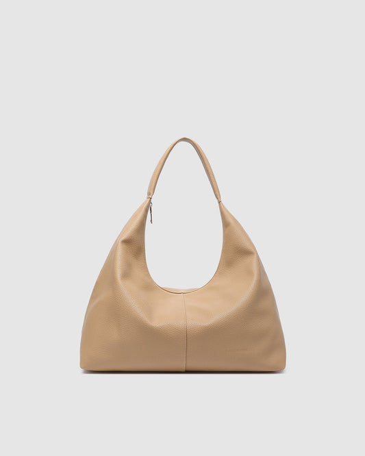 Valentina Slouch Shoulder Bag - Camel