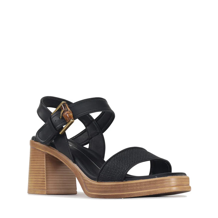 BURGOS W LOS CABOS S25 BLACK RAFFIA 37