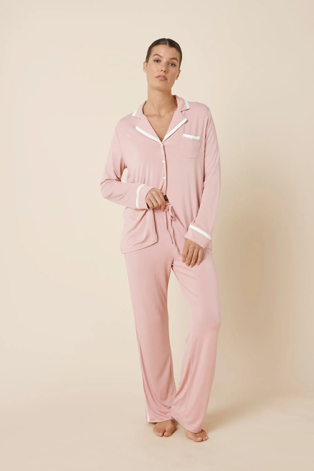 Grace Bamboo PJ Set Pink
