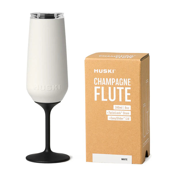 Huski Champagne Flute- White