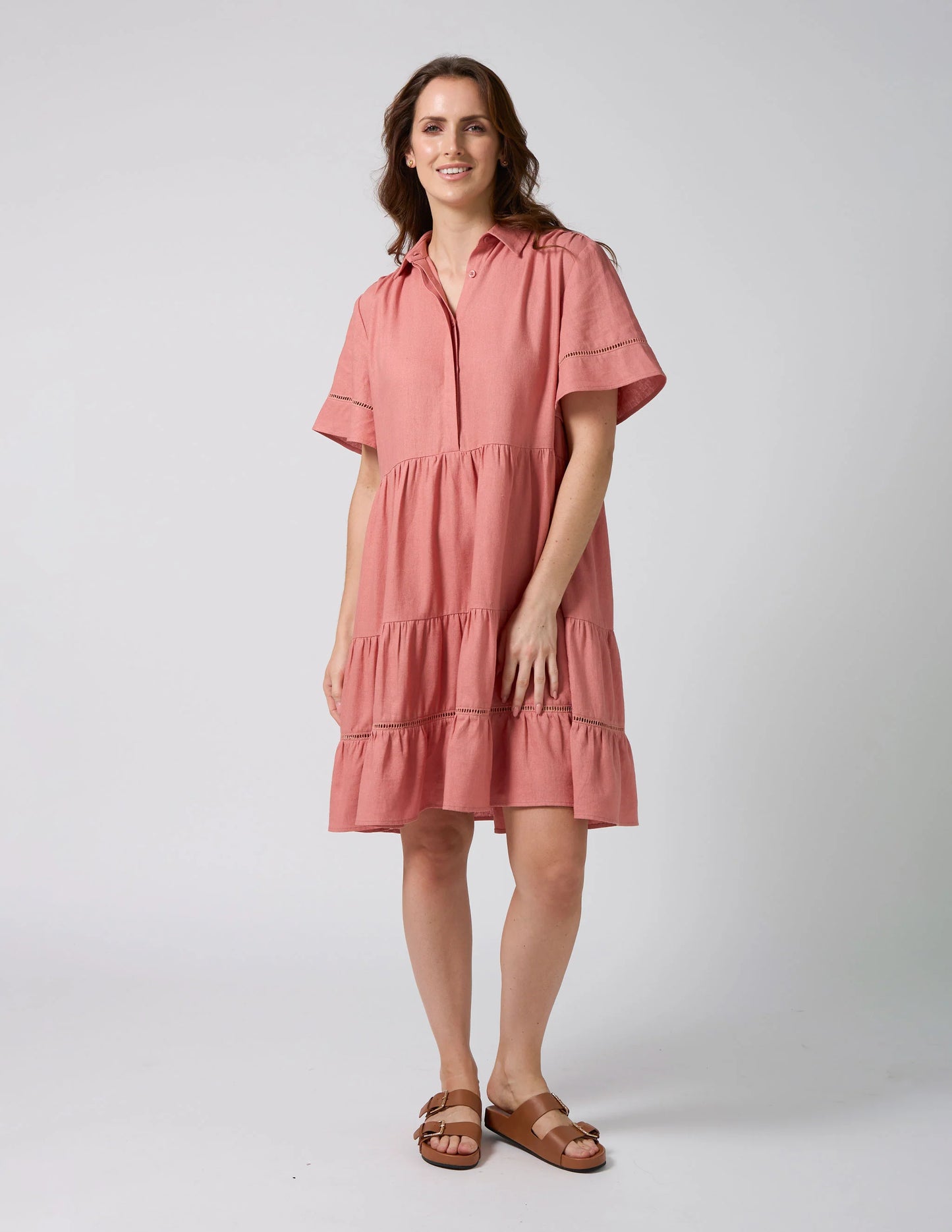Lottie Dress - Salmon