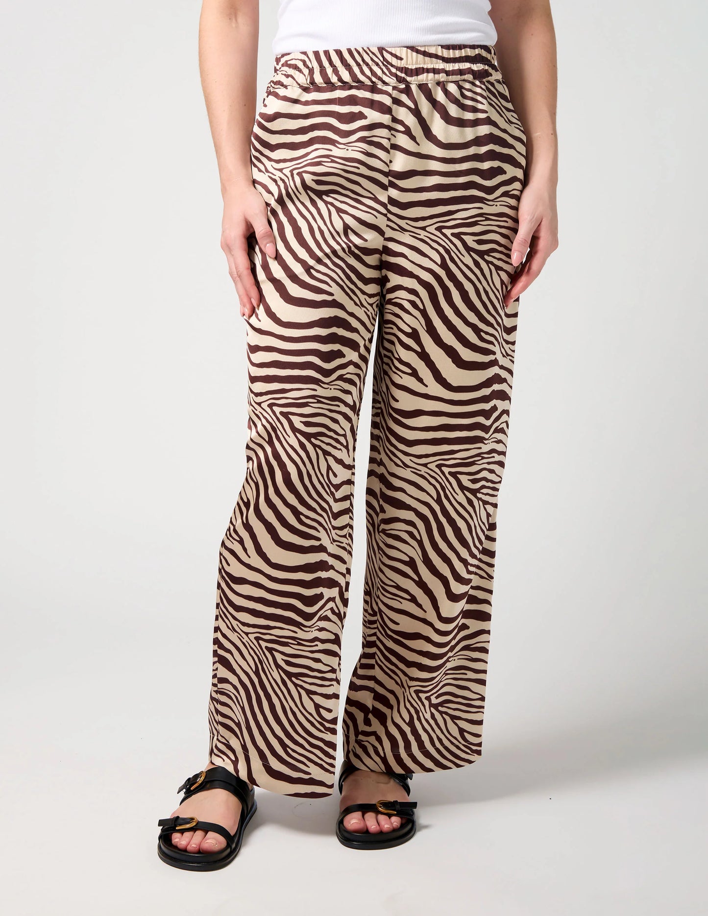 Jenna Pant - Merlot Zebra