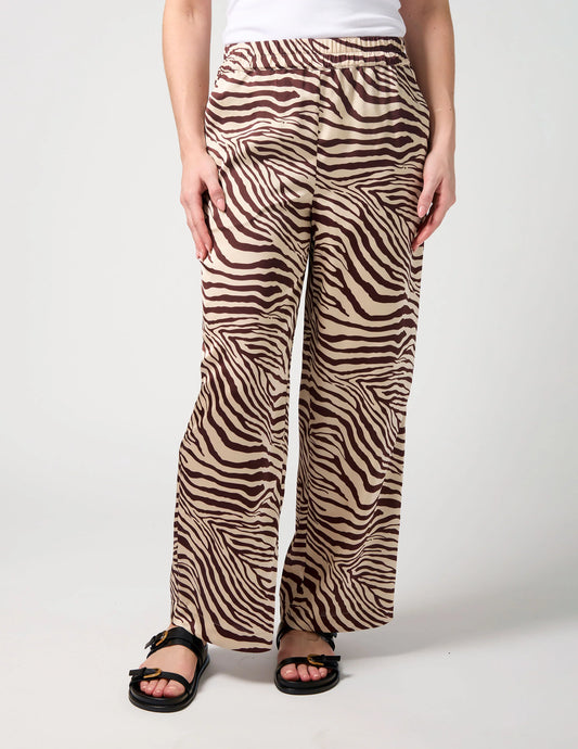 Jenna Pant - Merlot Zebra