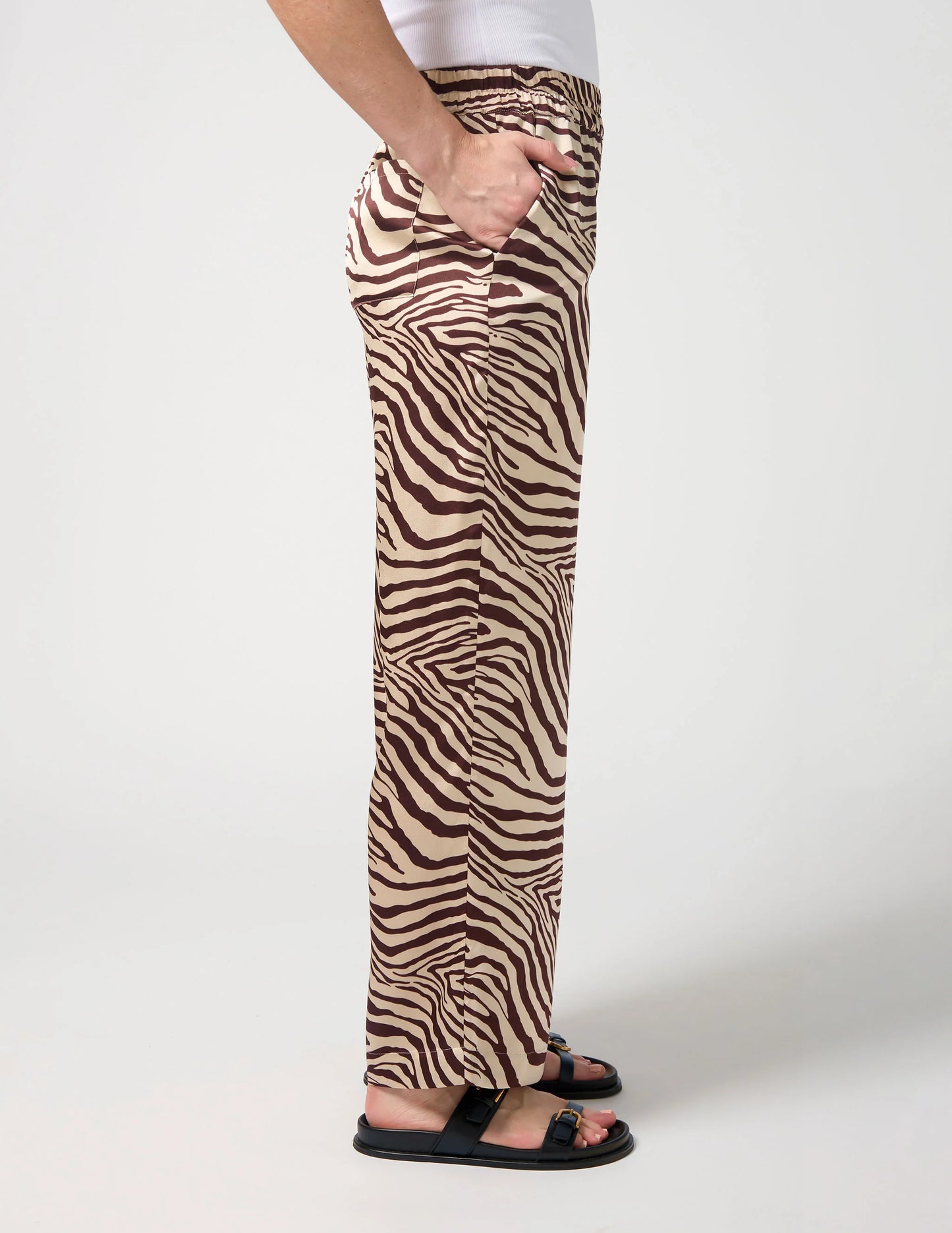 Jenna Pant - Merlot Zebra