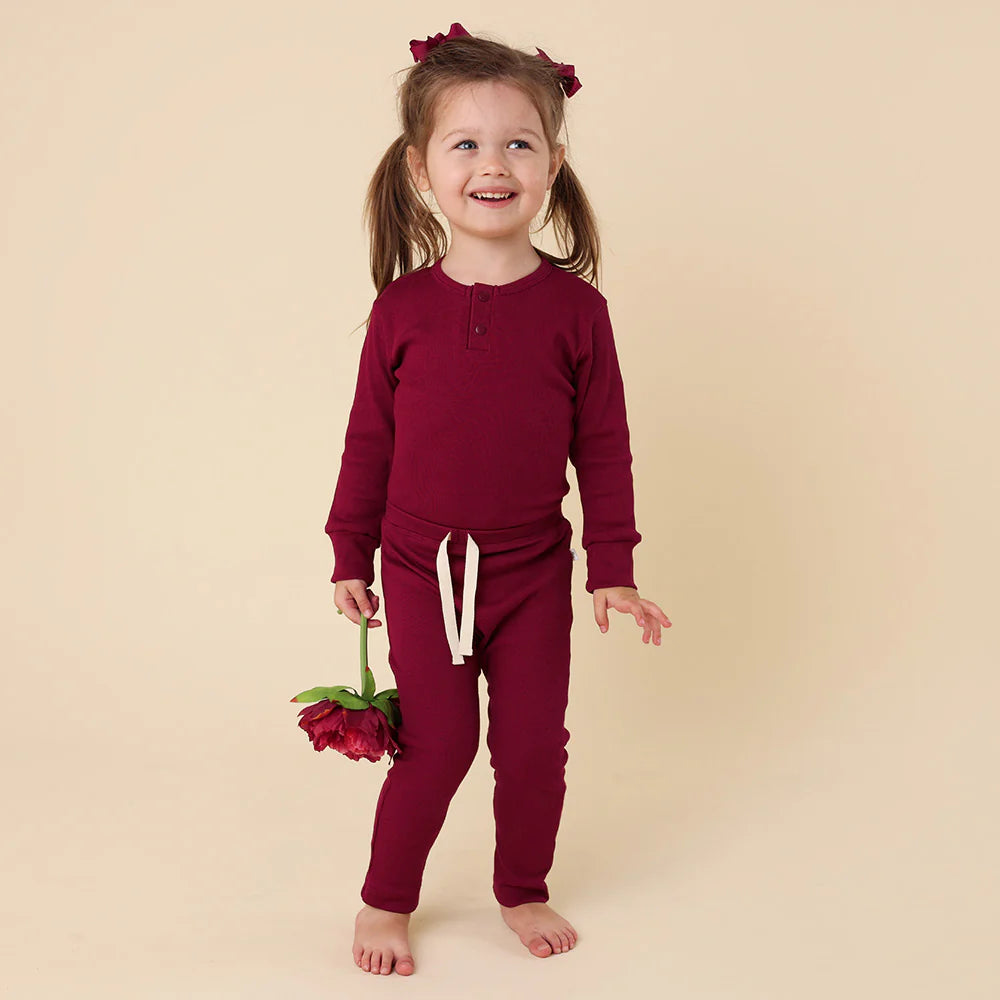 Raspberry Organic Pants